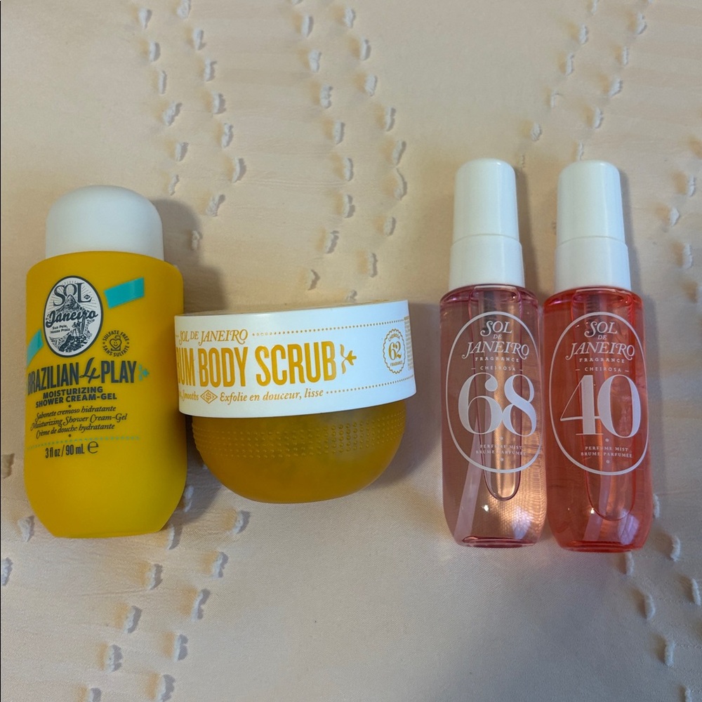 Sol de Janeiro Yellow and Pink Body Care Trio